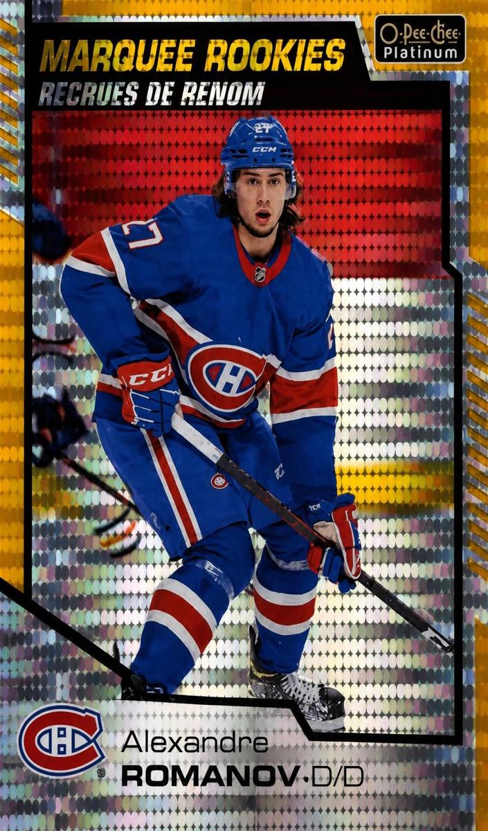 2020 O-Pee-Chee Platinum Alexander Romanov #198 card