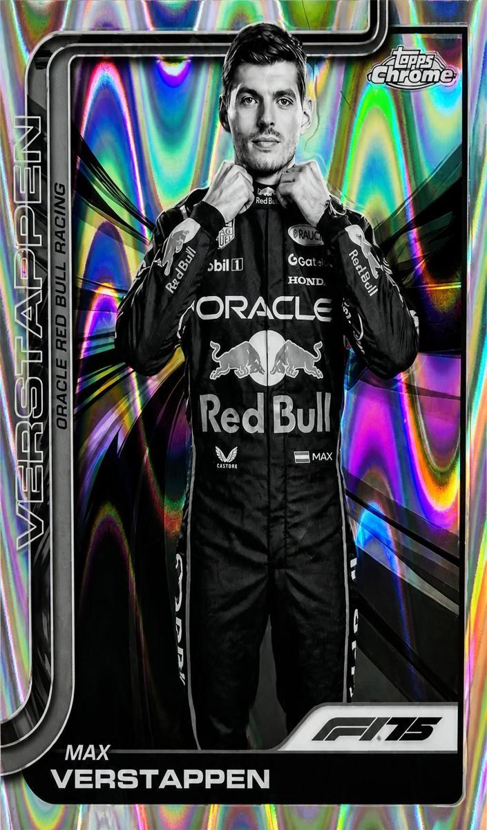 2025 Max Verstappen [Black and White RayWave Refractor] #1