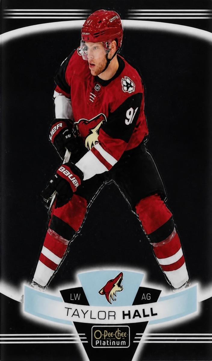 2019 O-Pee-Chee Platinum Taylor Hall [Red Prism] #14 card