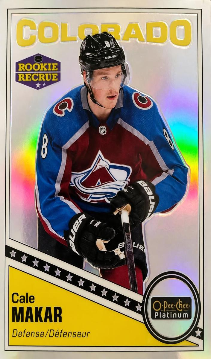 2019 O-Pee-Chee Platinum Cale Makar [Rainbow] #R-84 card