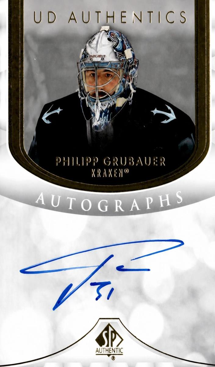 2023 SP Authentic Philipp Grubauer #UDA-PG card