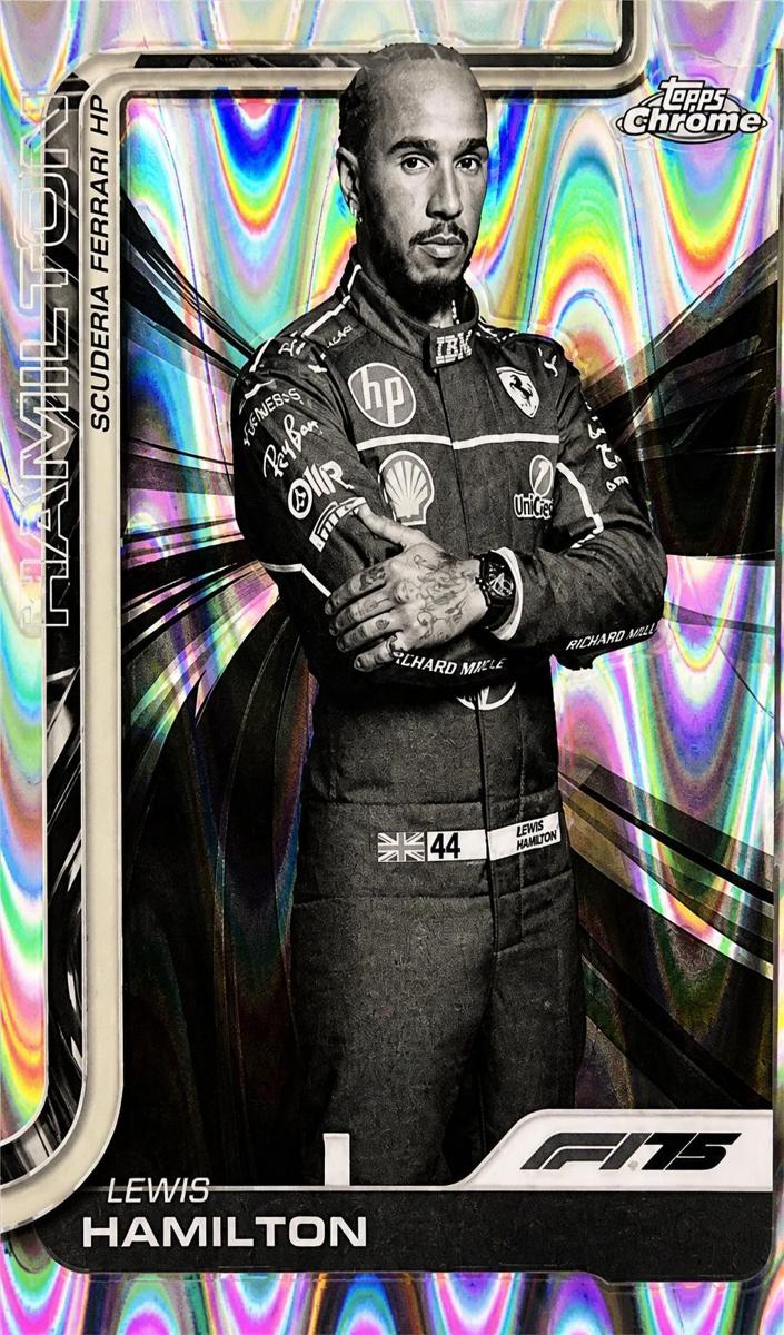 2025 Lewis Hamilton [Black and White RayWave Refractor] #4
