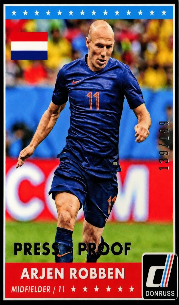 2015 Panini Donruss Arjen Robben #43 card