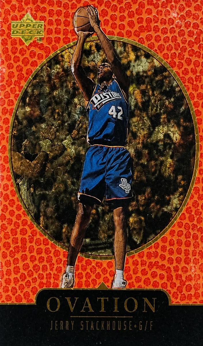 1998 Upper Deck Ovation Jerry Stackhouse [Gold] #19 card