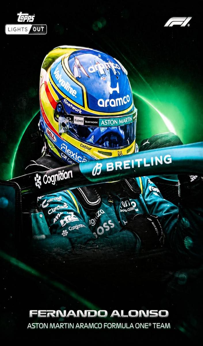 2025 Topps Lights Out F1 Fernando Alonso [Orange] #NNO card