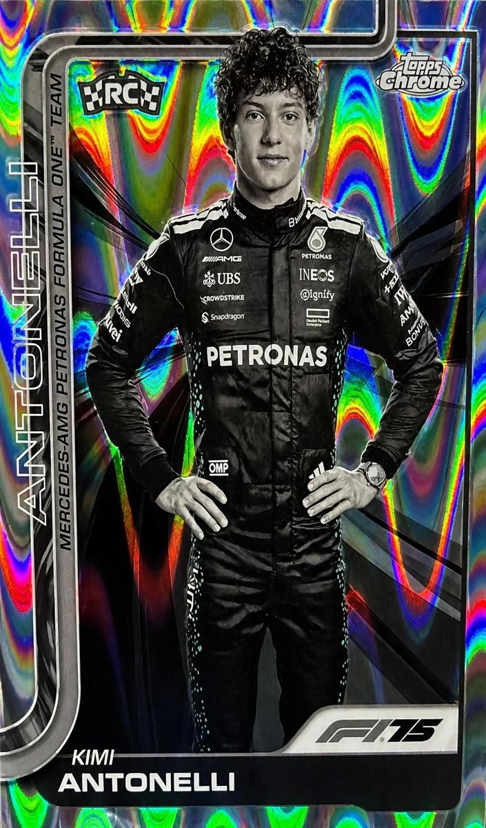 2025 Kimi Antonelli [Black and White RayWave Refractor] #8