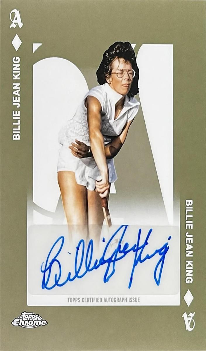 2025 Topps Chrome Billie Jean King #AA-BK card