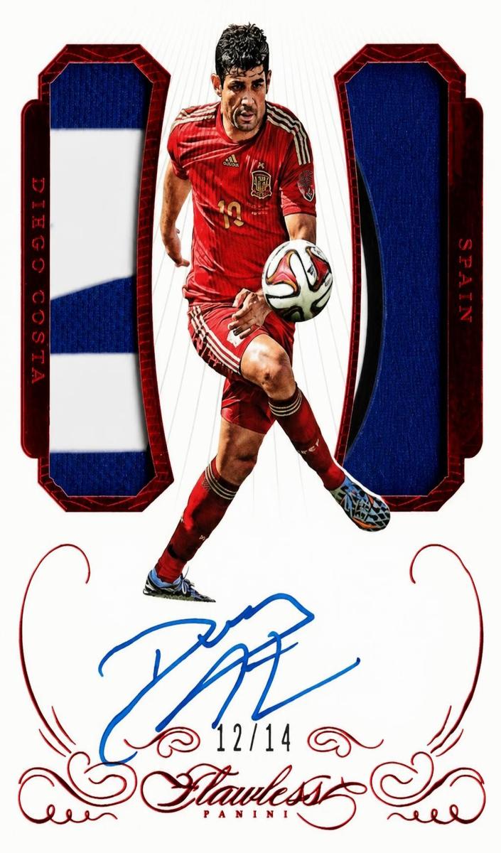 2015 Panini Flawless Diego Costa [Ruby] #5 card