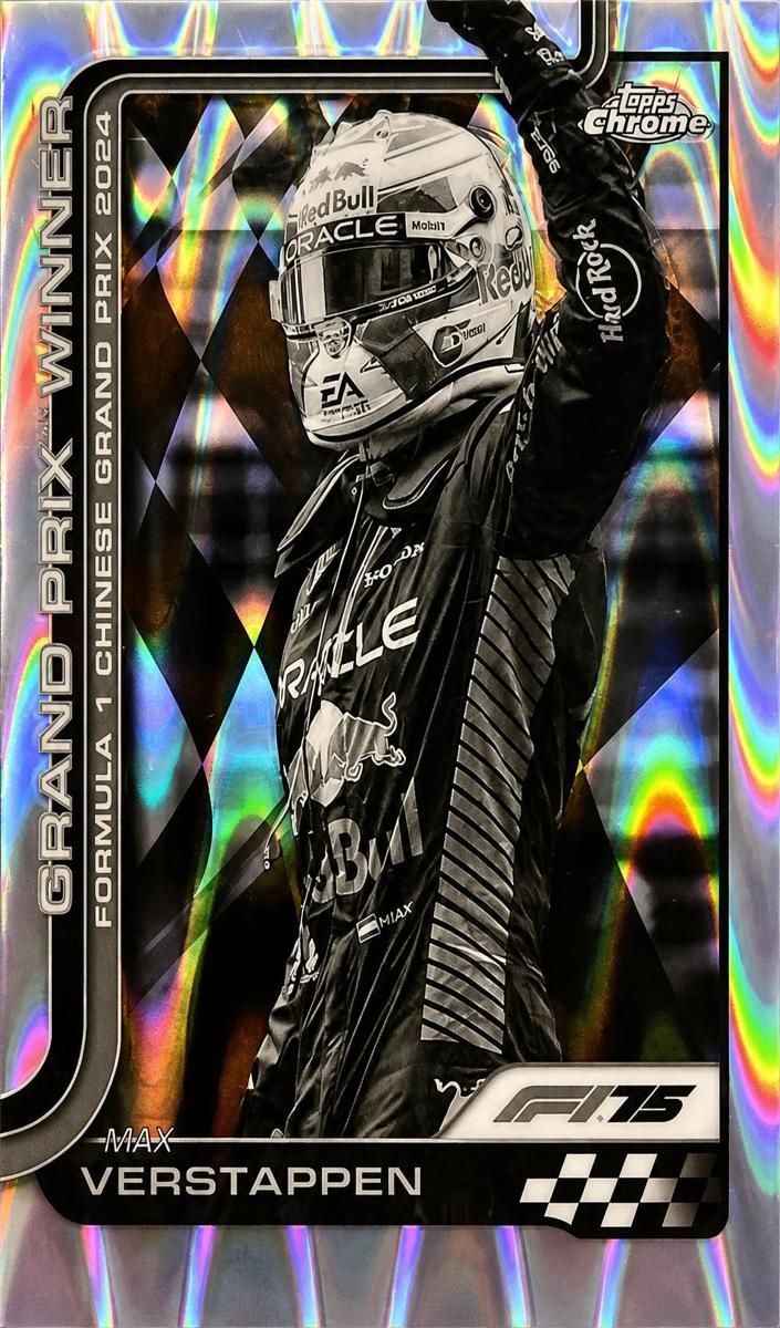 2025 Max Verstappen [Black and White RayWave Refractor] #97