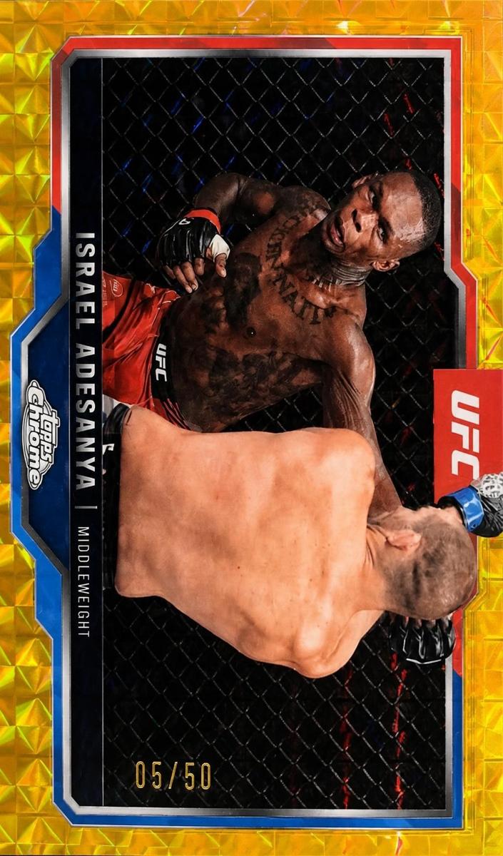 2025 Israel Adesanya [Gold Geometric Refractor] #3