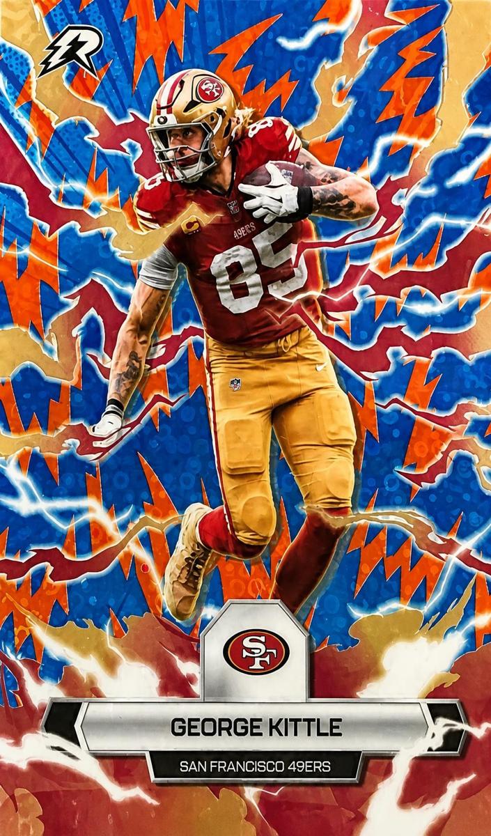 2025 Topps Cosmic Chrome George Kittle [White Hole Refractor] #88 card