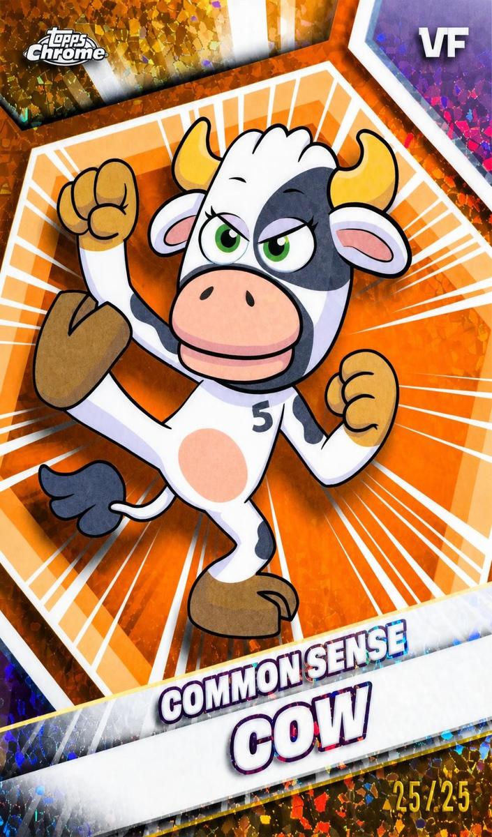 2026 Common Sense Cow [Orange Mini-Diamond Refractor] #49