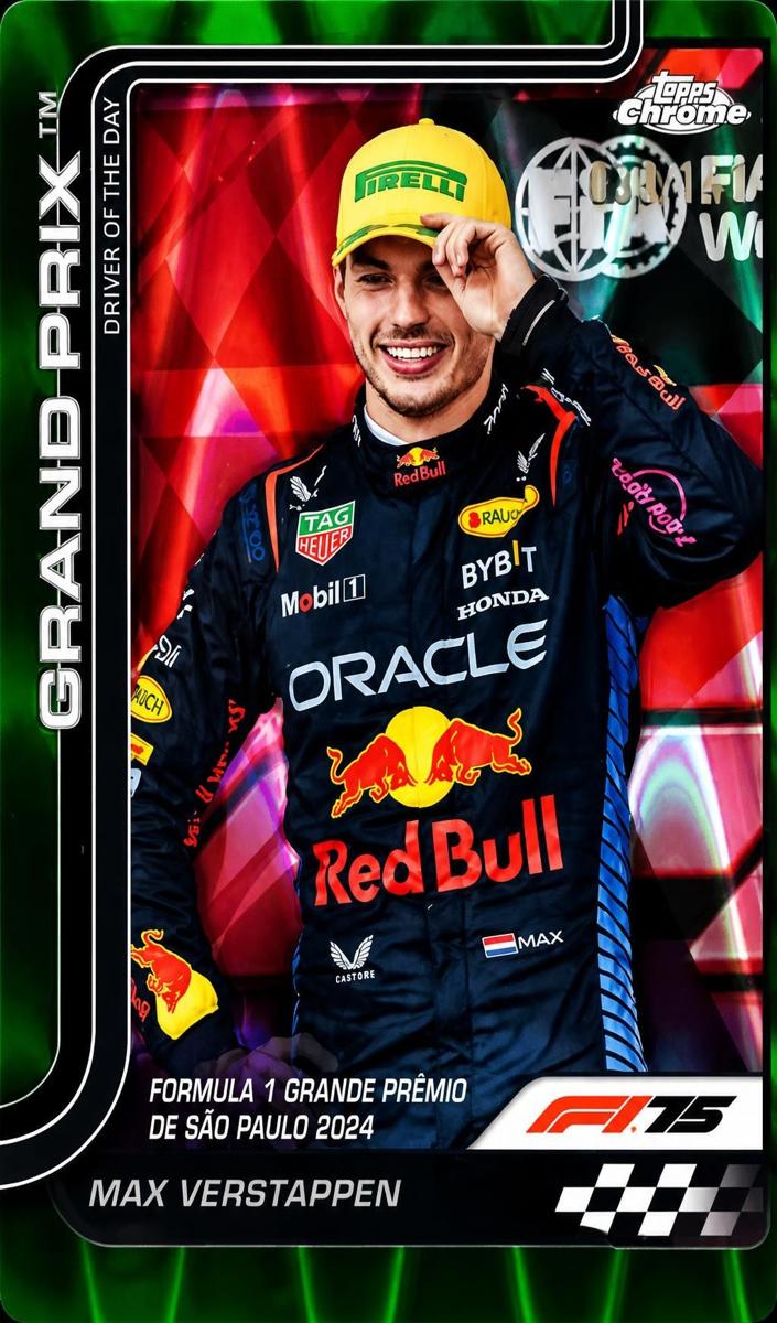 2025 Max Verstappen [Forest Green RayWave Refractor] #142