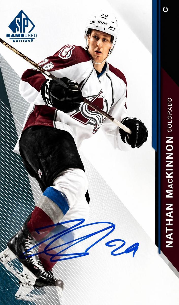 2014 SP Game Used Nathan MacKinnon #48 card