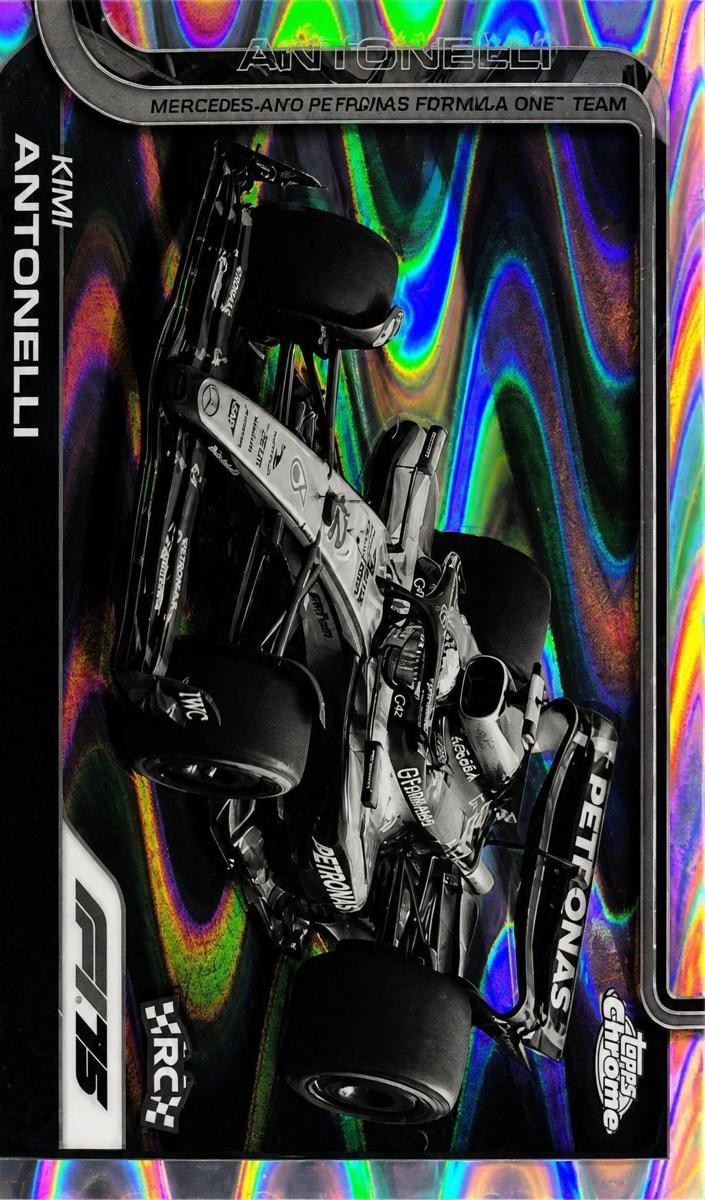 2025 Kimi Antonelli [Black and White RayWave Refractor] #80