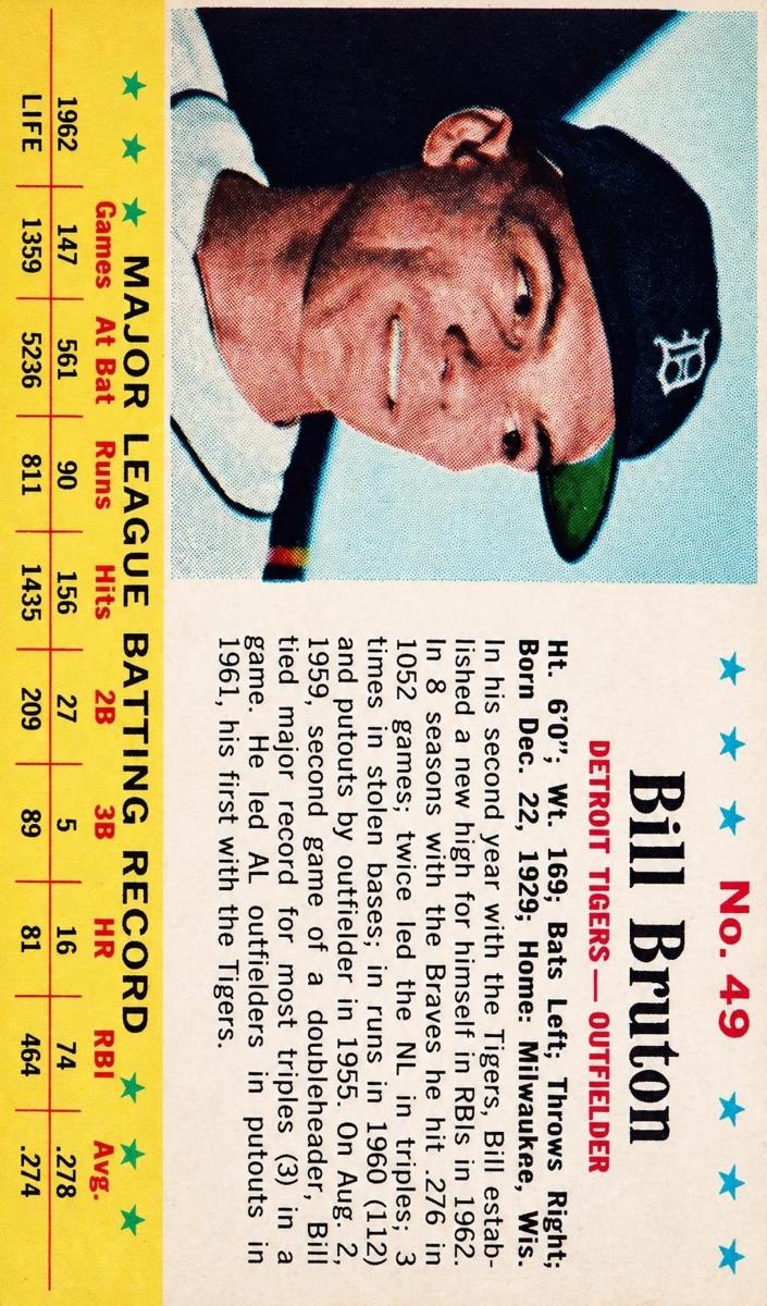 1963 Bill Bruton #49