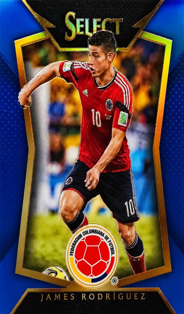 2015 Panini Select James Rodriguez [Blue] #77 card