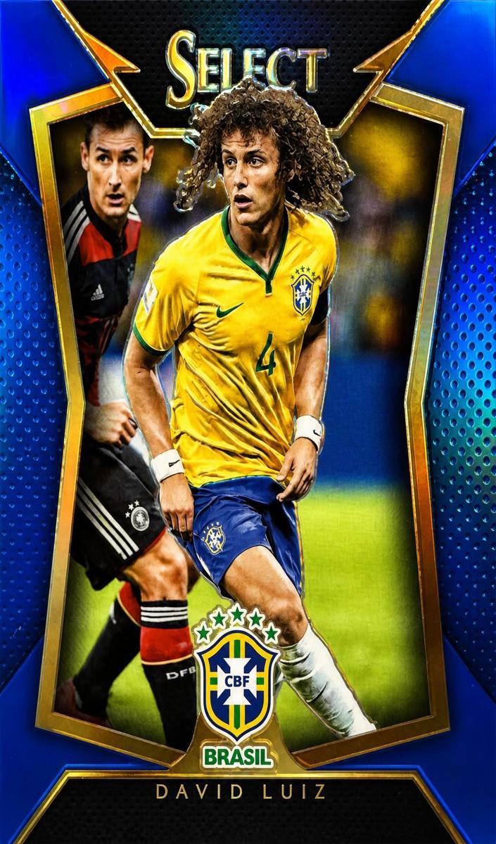 2015 Panini Select David Luiz [Blue] #21 card