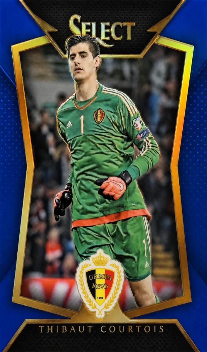 2015 Panini Select Thibaut Courtois [Blue] #83 card