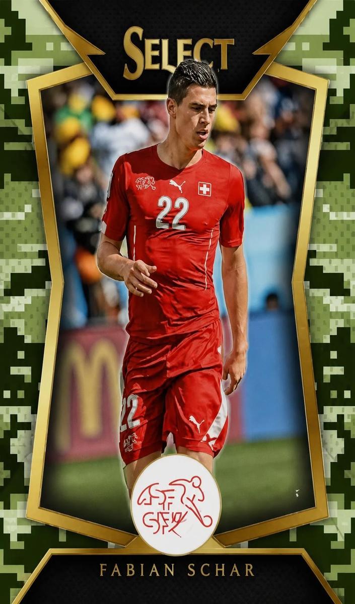2015 Panini Select Fabian Schar [Camo] #60 card