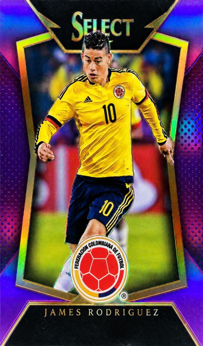 2015 Panini Select James Rodriguez [Purple] #77 card