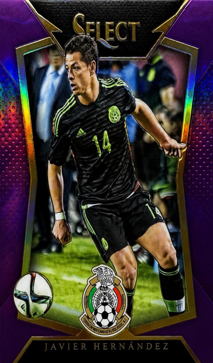 2015 Panini Select Javier Hernandez [Purple] #90 card