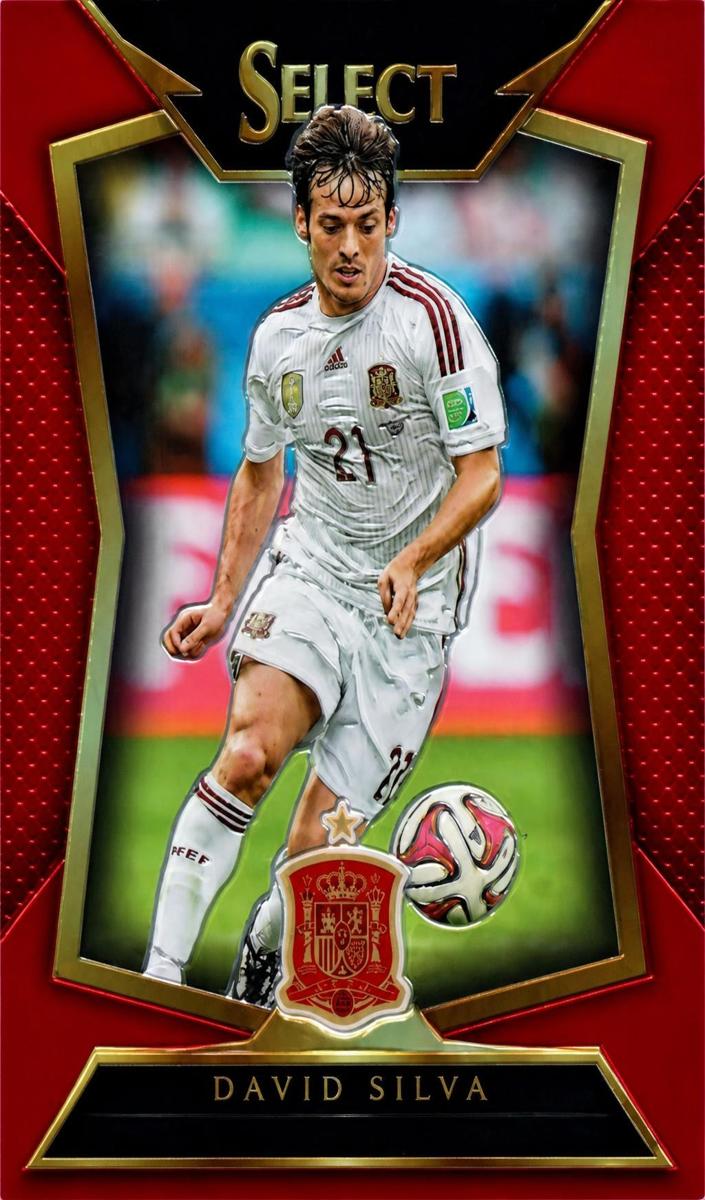 2015 Panini Select David Silva [Red] #74 card