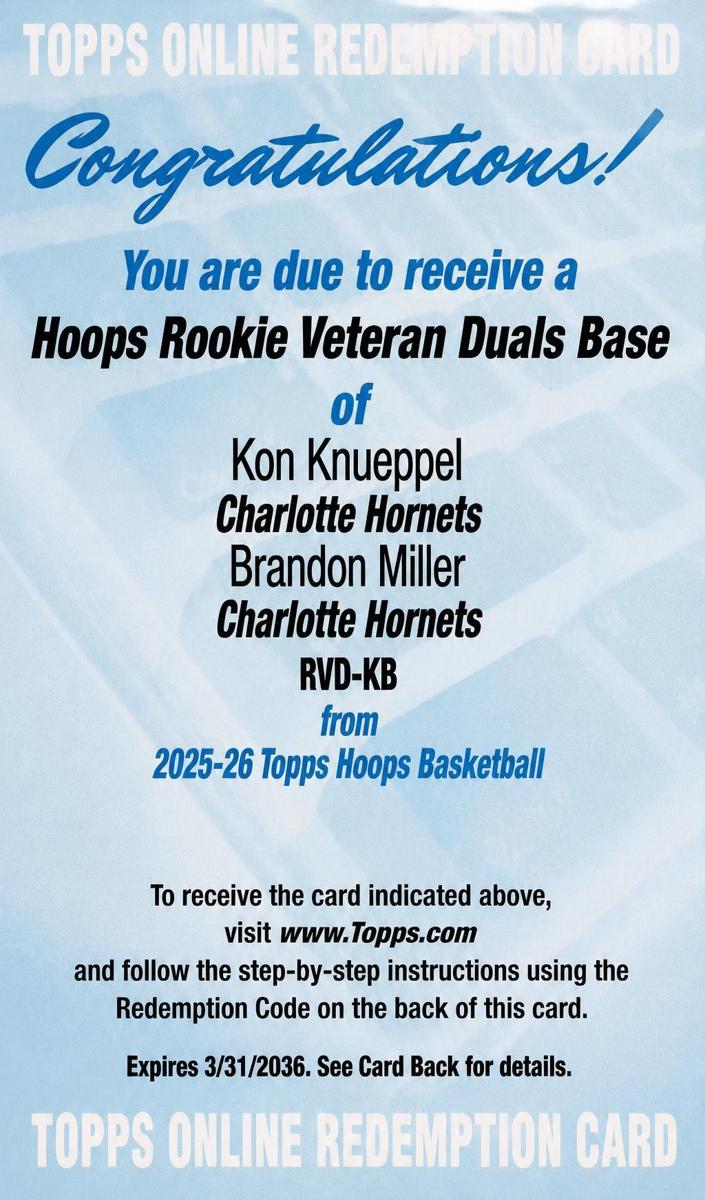 2025 Brandon Miller #RVD-KB
