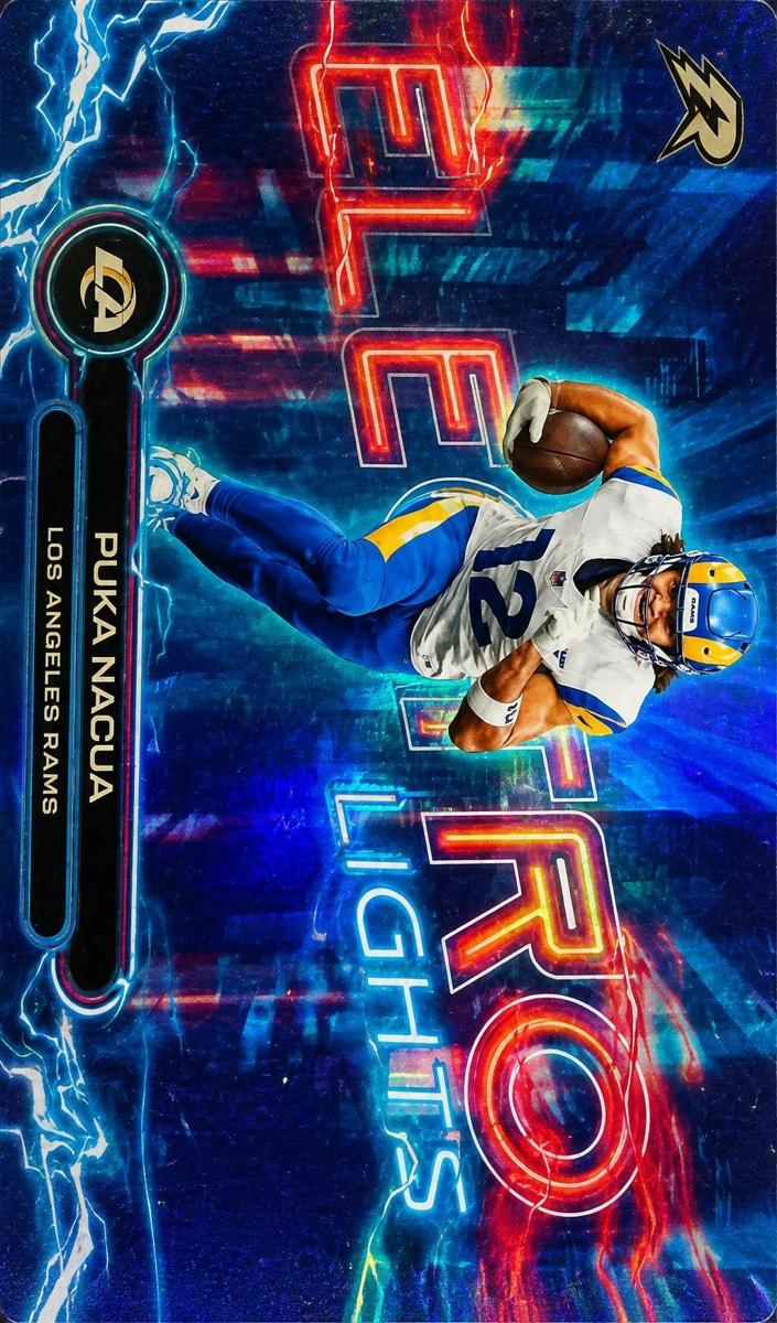 2025 Topps Resurgence Electro Lights Puka Nacua #EL-19 card