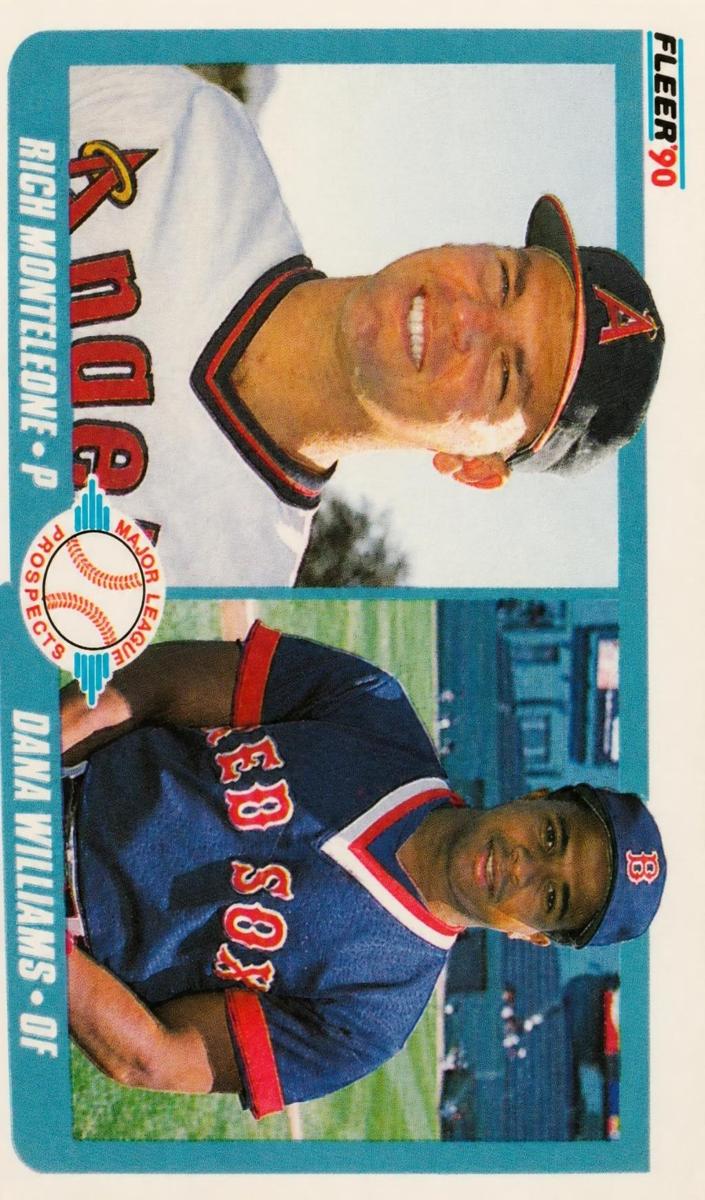 Rich Monteleone / Dana Williams 1990 Fleer Major League Prospects Baseball