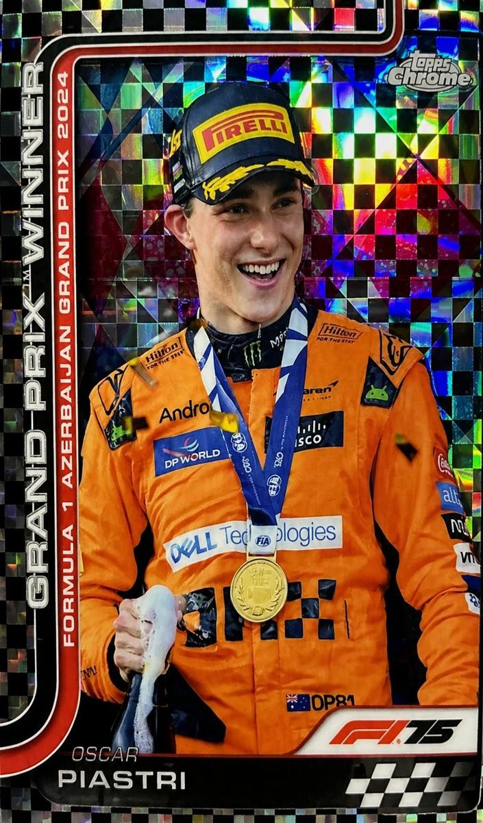 2025 Oscar Piastri [Checker Flag Refractor] #109
