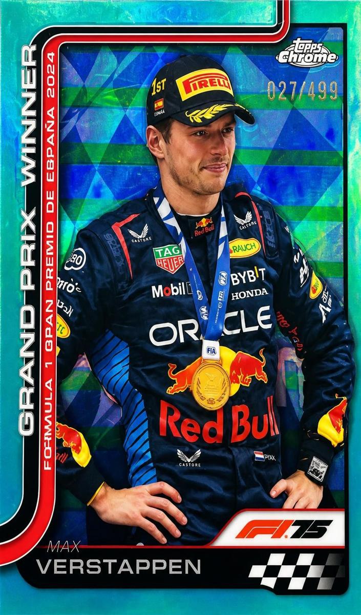 2025 Max Verstappen [Aqua Refractor] #102