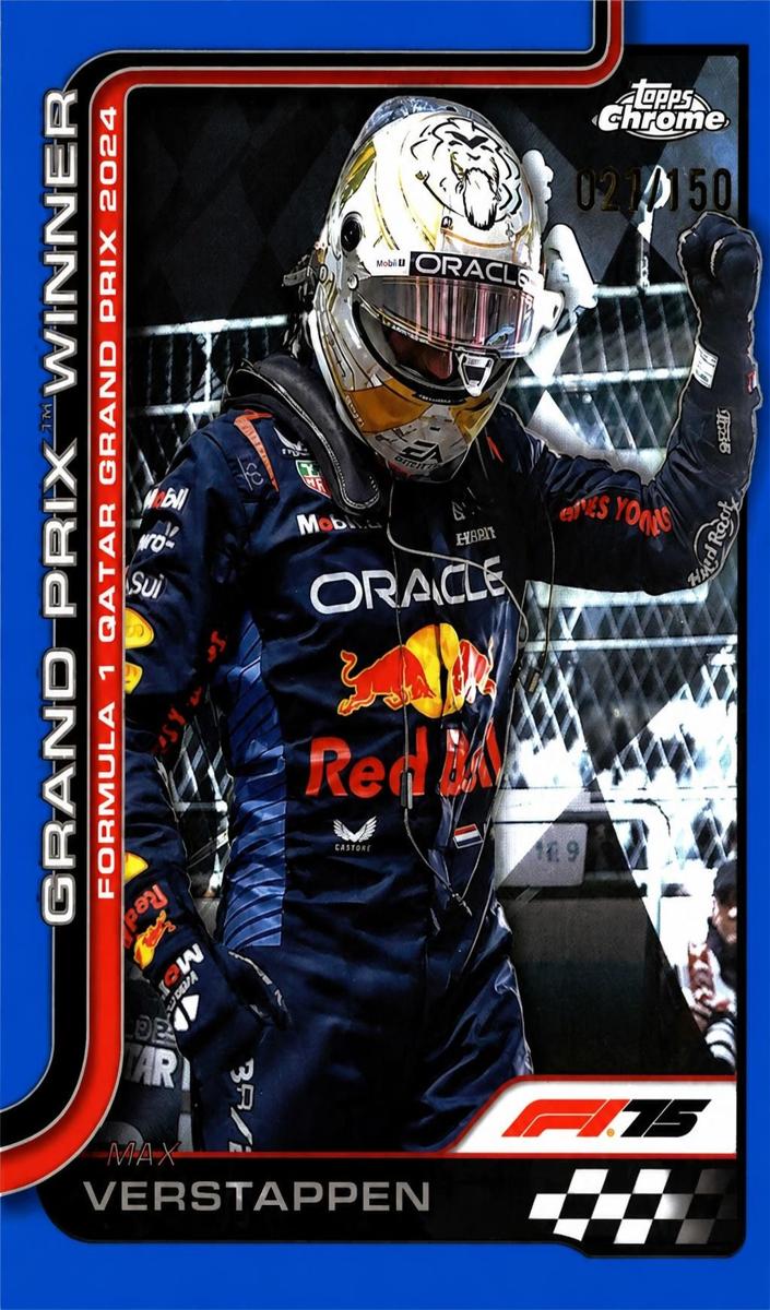 2025 Max Verstappen [Blue Refractor] #115