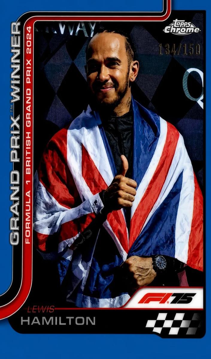 2025 Lewis Hamilton [Blue Refractor] #104