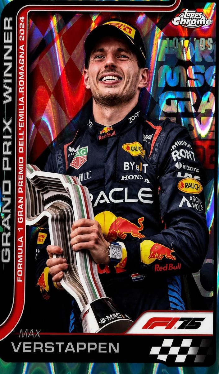 2025 Max Verstappen [Aqua RayWave Refractor] #99