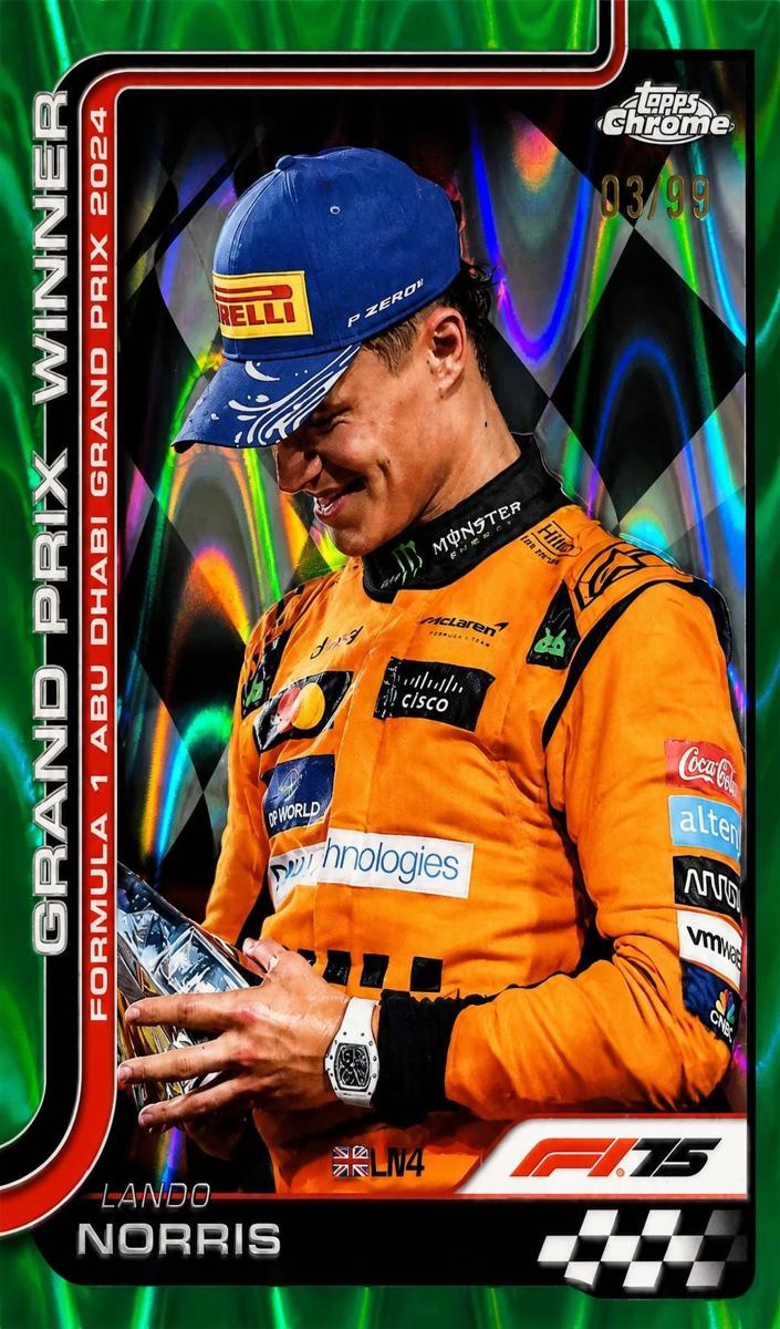 2025 Lando Norris [Green RayWave Refractor] #116