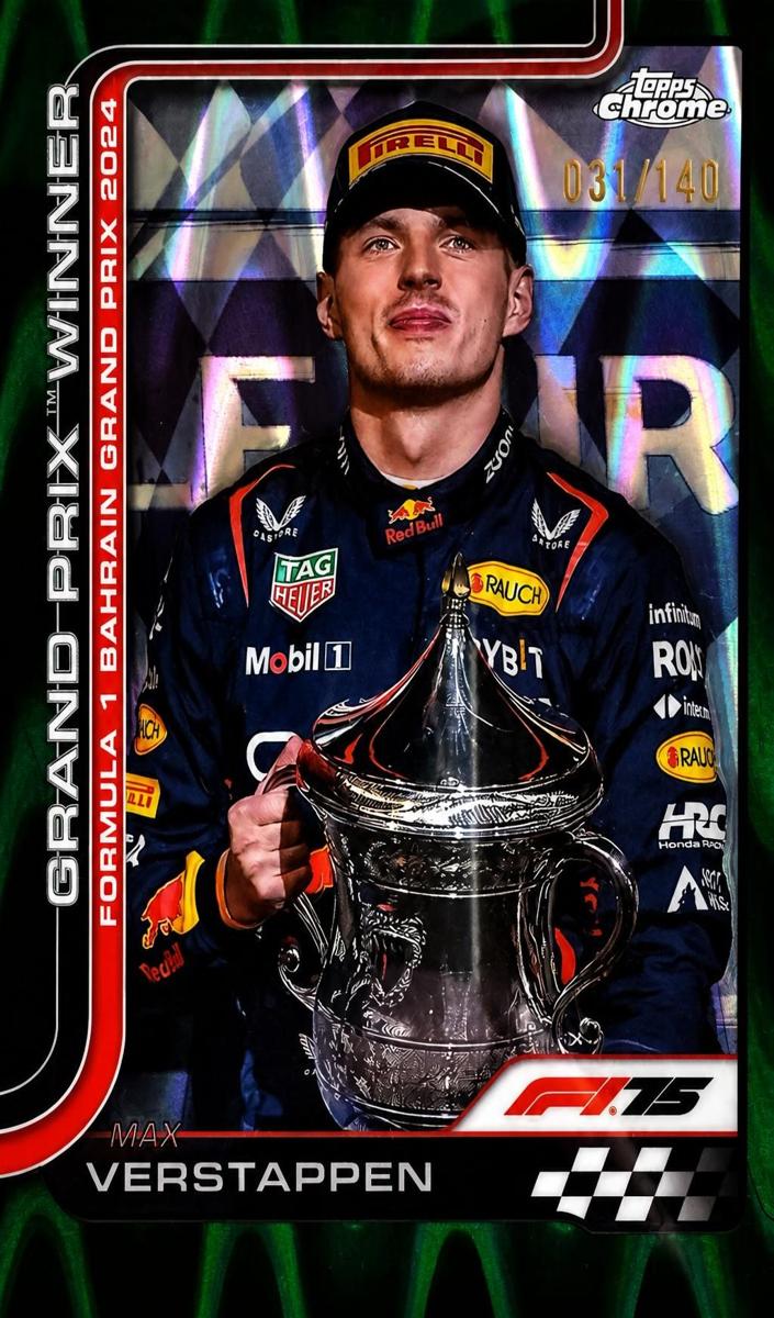 2025 Max Verstappen [Forest Green RayWave Refractor] #93
