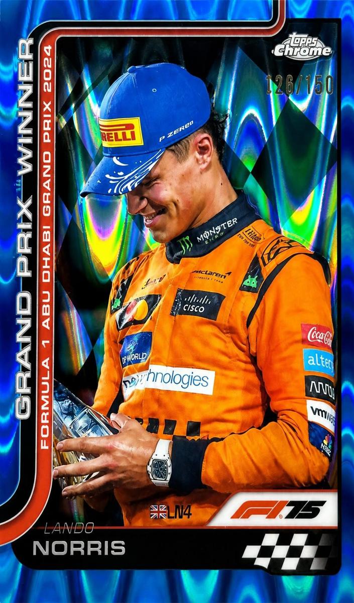 2025 Lando Norris [Blue Refractor] #116