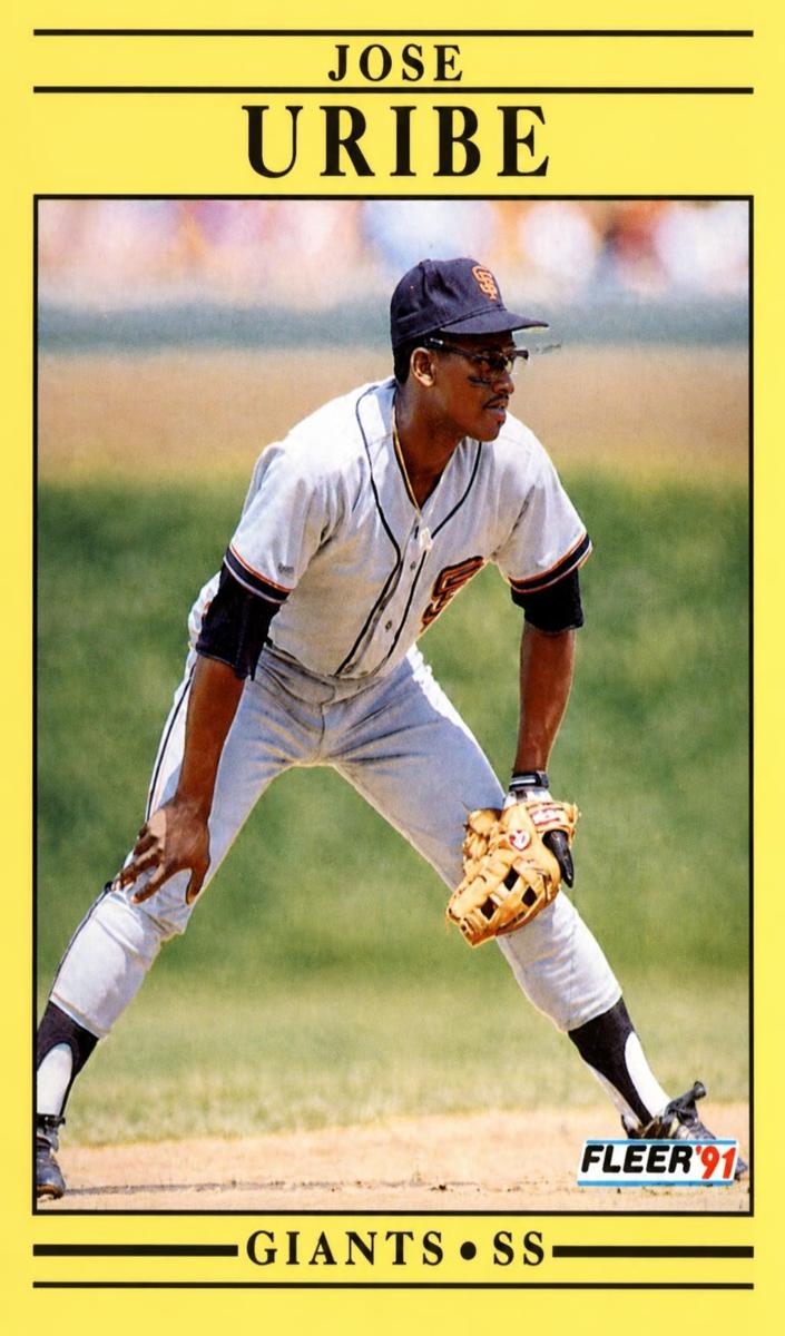 1991 Jose Uribe [Base UER] #275