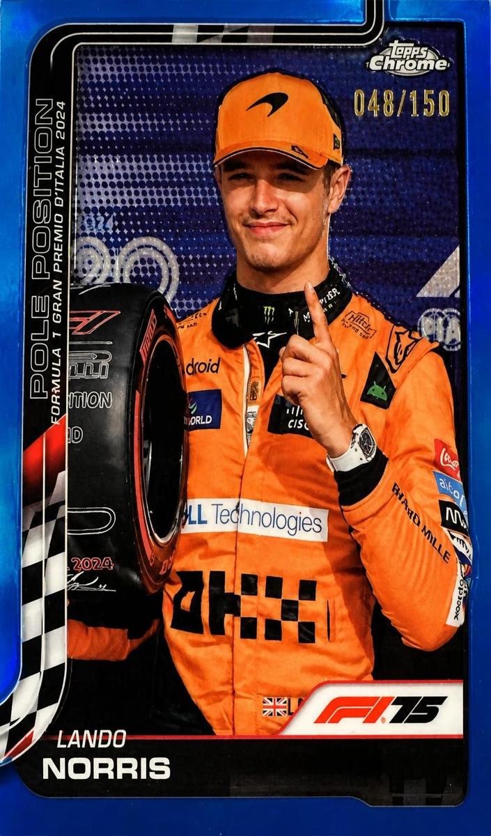 2025 Lando Norris [Blue Refractor] #120