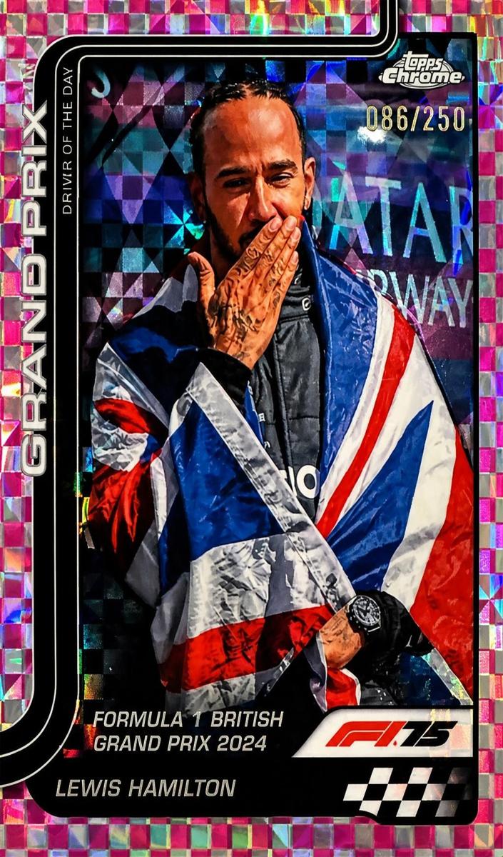 2025 Lewis Hamilton [Pink Checker Flag Refractor] #133