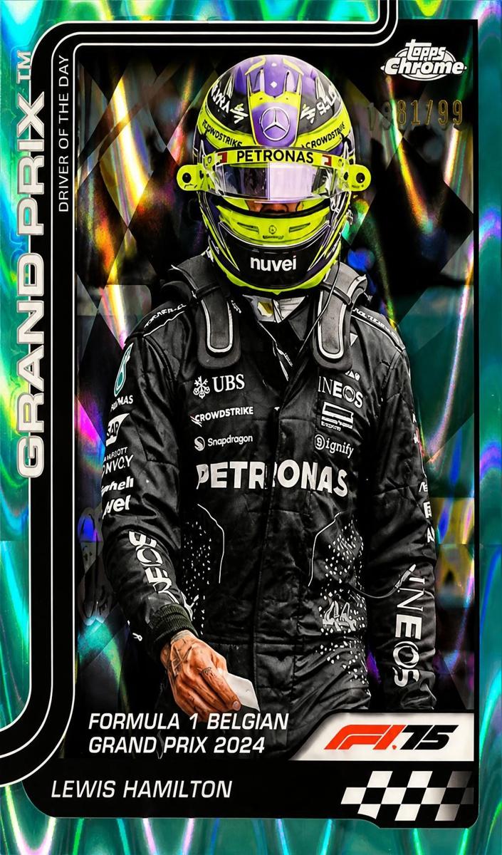2025 Lewis Hamilton [Aqua Refractor] #135