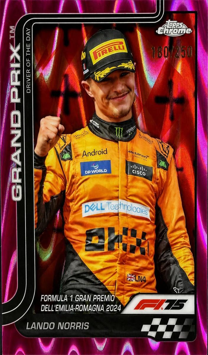 2025 Lando Norris [Pink RayWave Refractor] #128