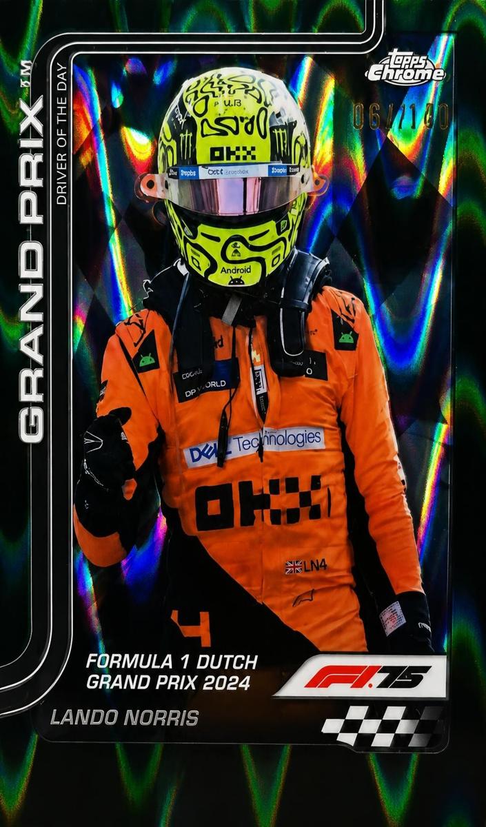 2025 Lando Norris [Green RayWave Refractor] #136