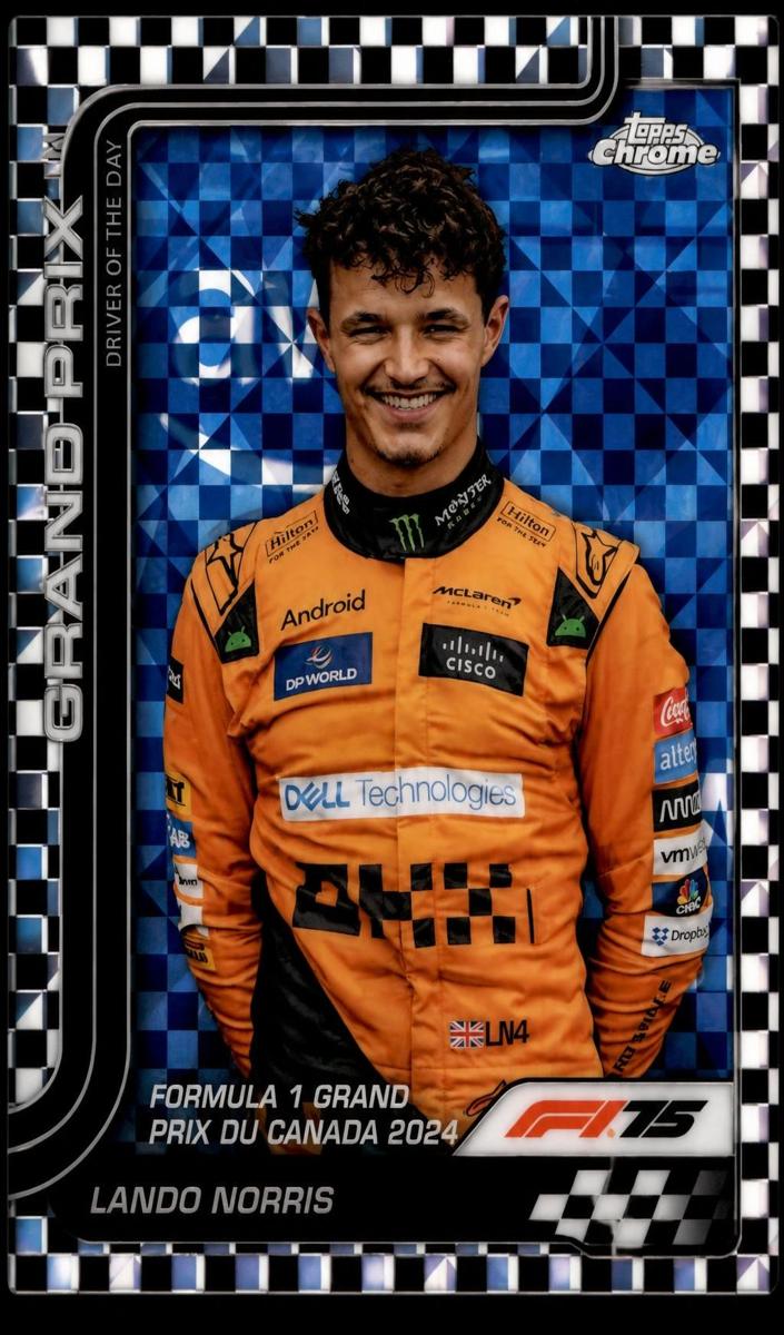2025 Lando Norris [Checker Flag Refractor] #130