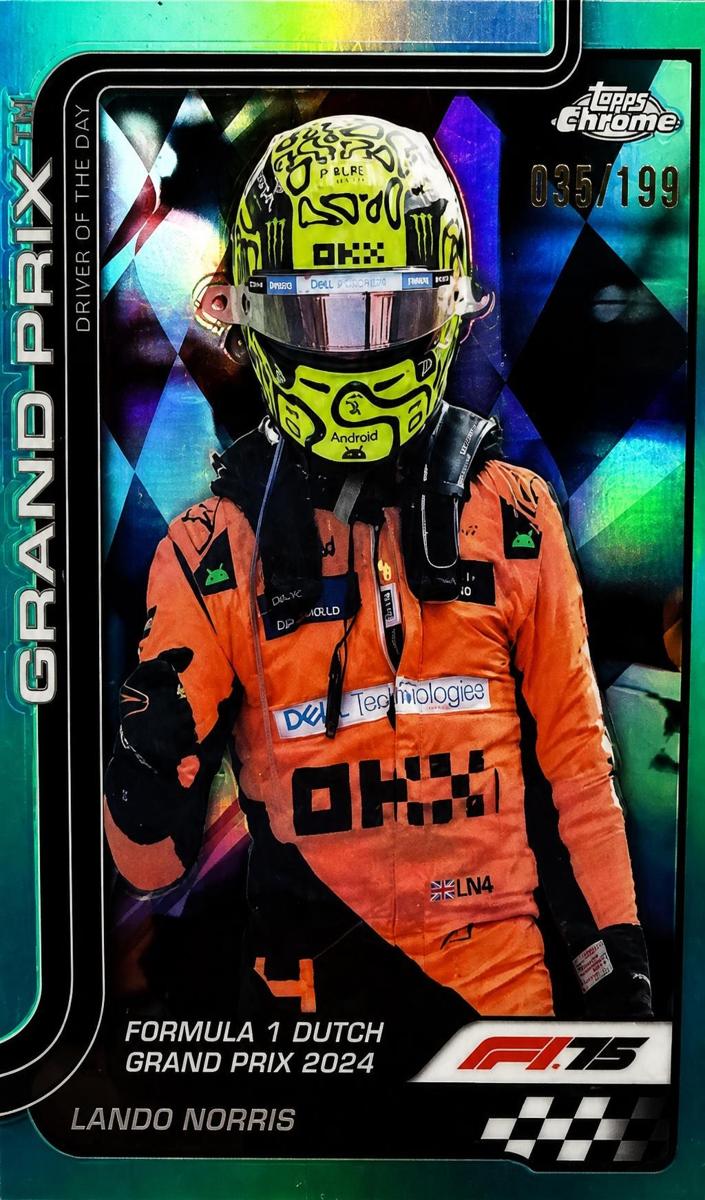 2025 Lando Norris [Aqua Refractor] #136