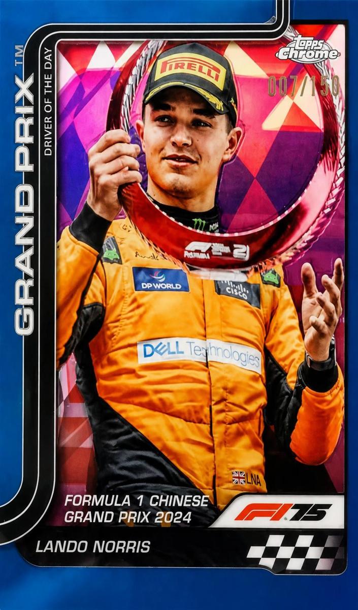 2025 Lando Norris [Blue Refractor] #126