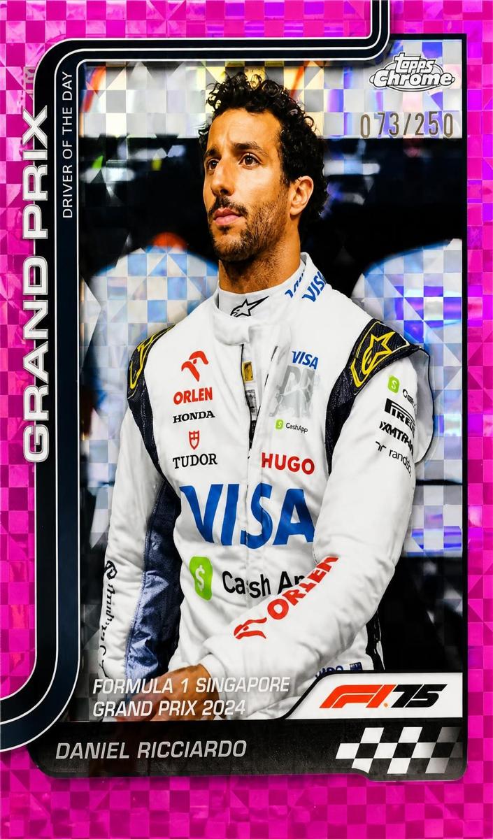2025 Daniel Ricciardo [Pink Checker Flag Refractor] #139