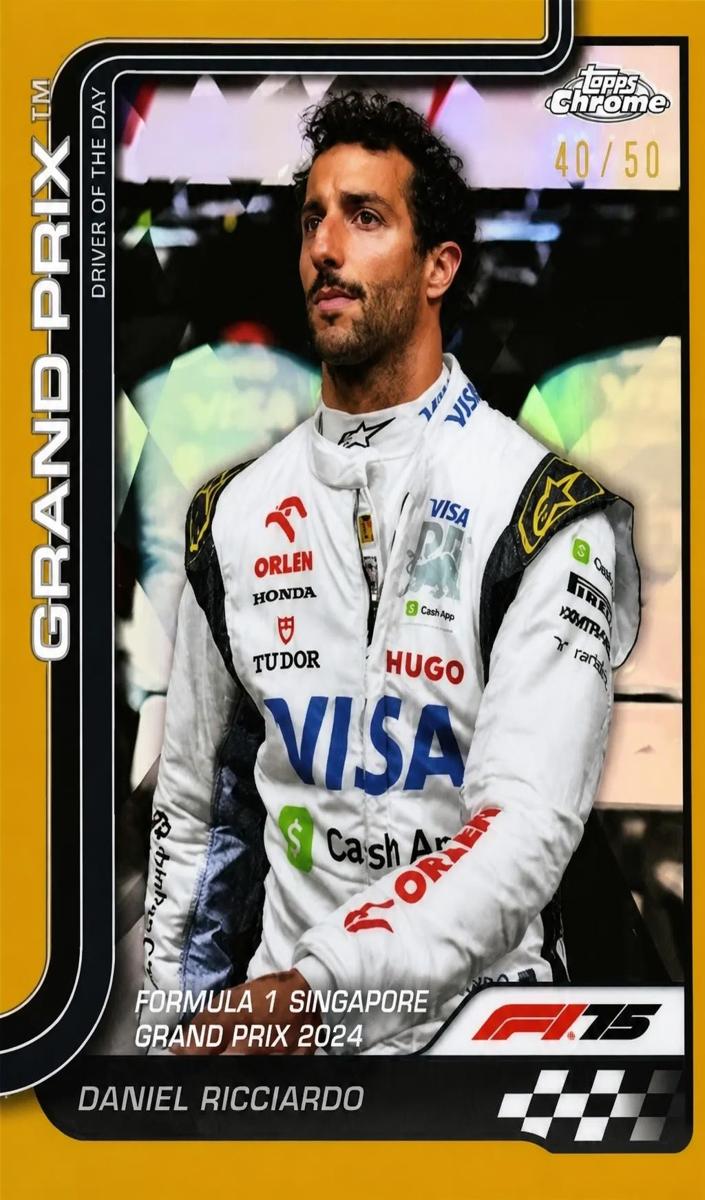 2025 Daniel Ricciardo [Gold Refractor] #139