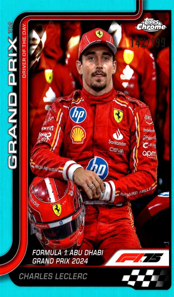 2025 Charles Leclerc [Aqua Refractor] #145